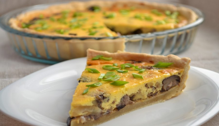 Картофельный КИШ С грибами