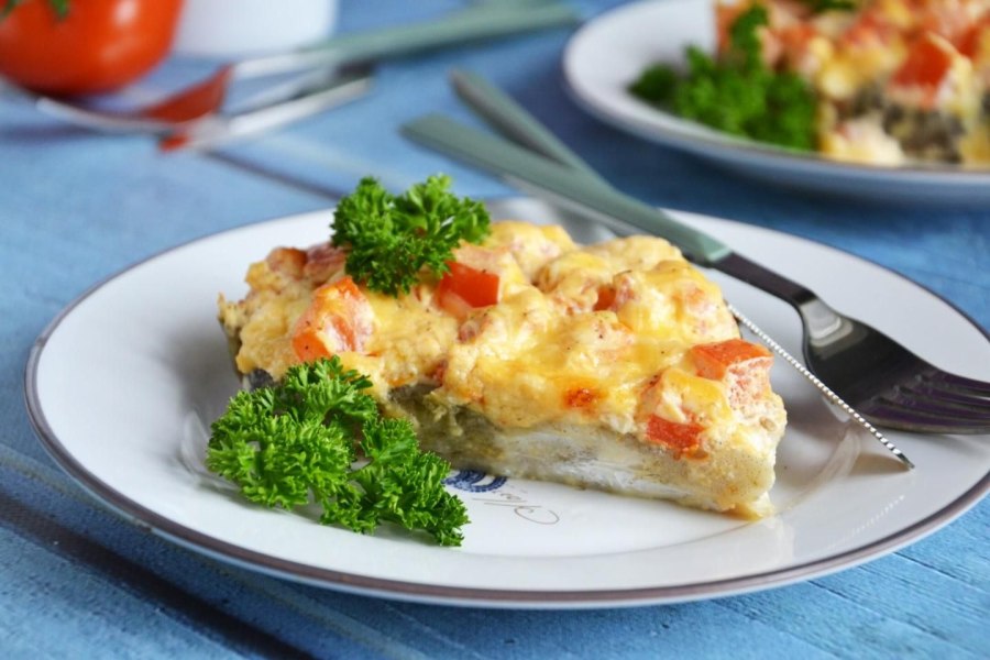 Минтай под маринадом из моркови и лука классический
