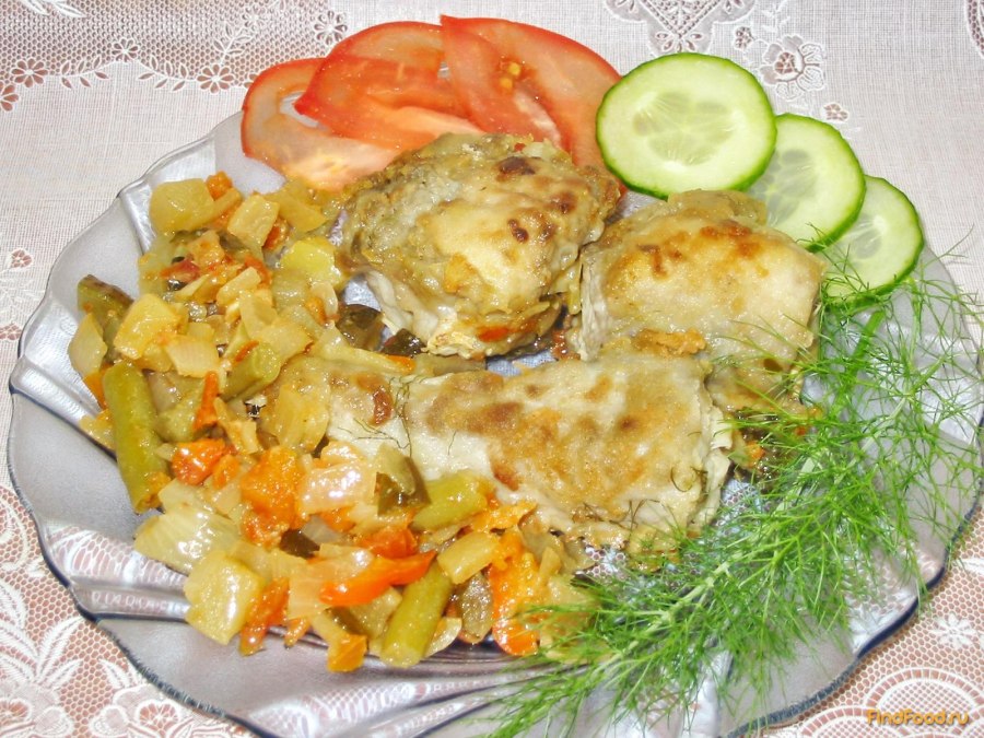 Пикша в сметанном соусе