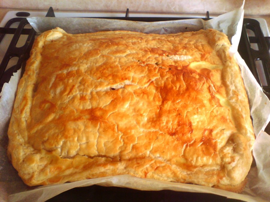 Домашний пирог с мясом