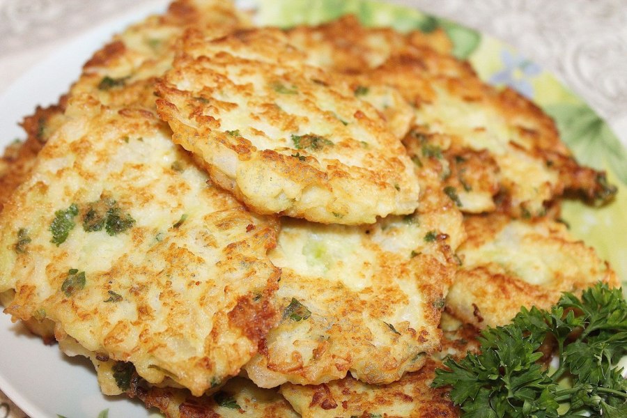 Оладьи с цветной капустой