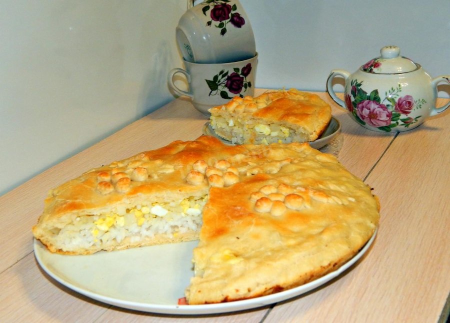 Пирог с рисом