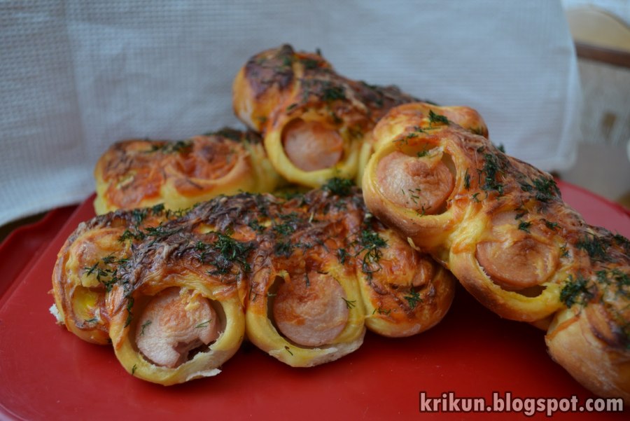 Булочки гусенички