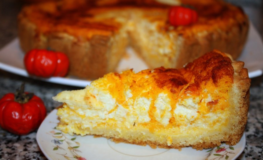 Пирог с тыквой и яблоками в духовке
