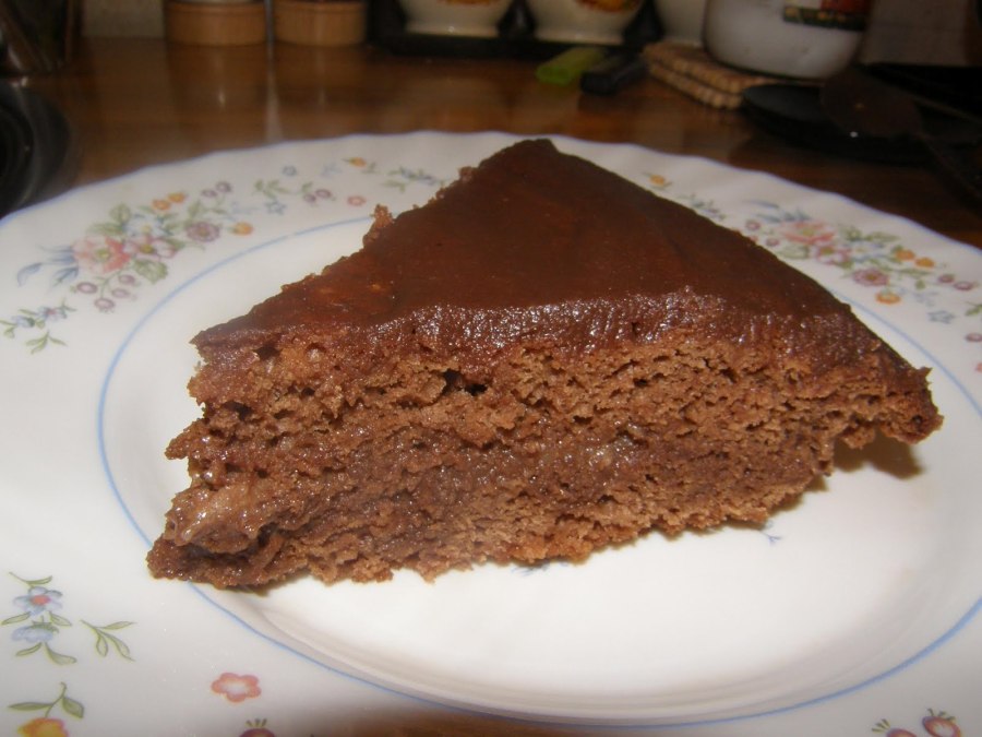 Пирог со сгущенкой и какао