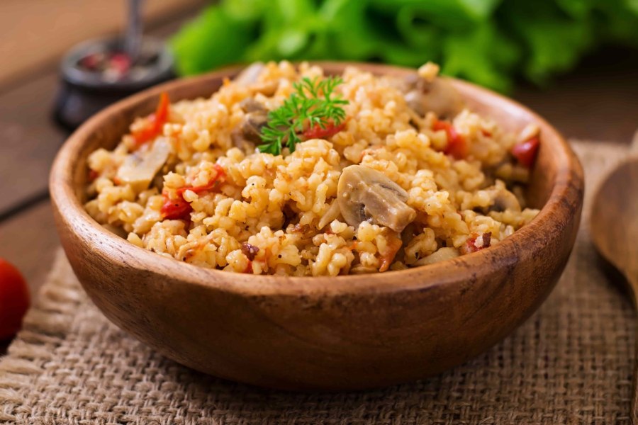 Булгур с арахисовой пастой