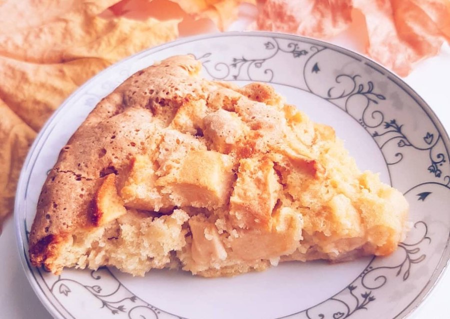 Шарлотка с овсянкой