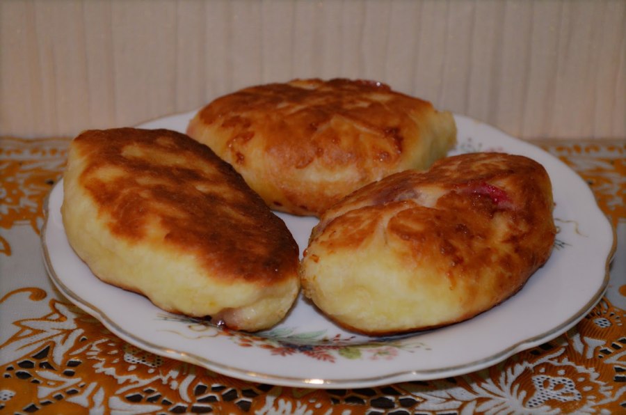 Пирожки на кефире жареные