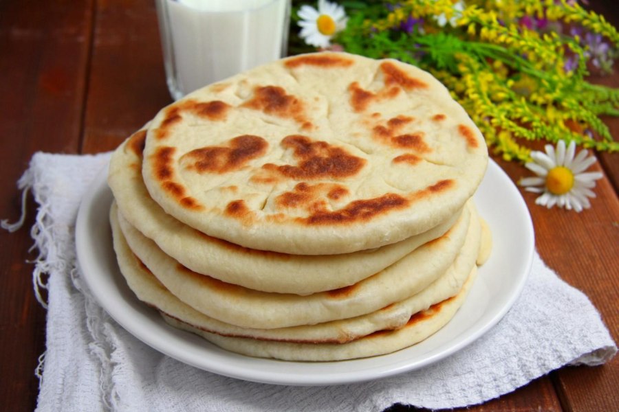 Лепёшки на молоке