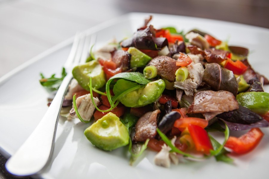 Овощной салат с мясом