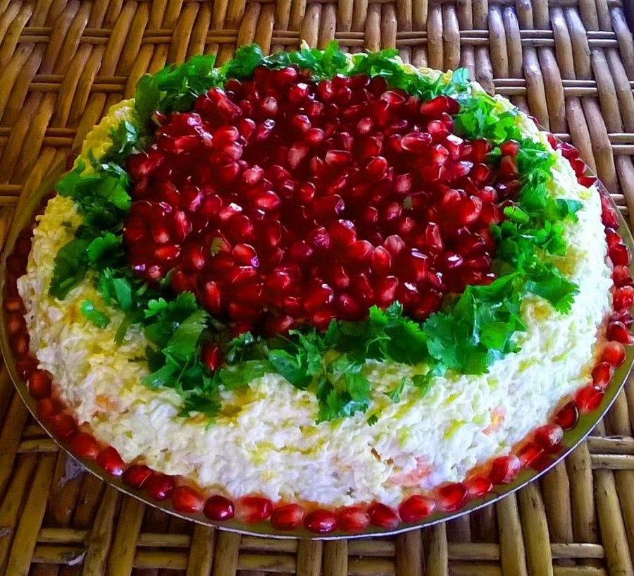 Шапка Мономаха салат