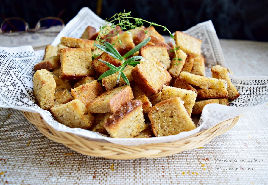 Закуска сало с гренками