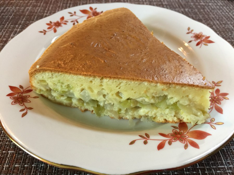 Заливной пирог с капустой