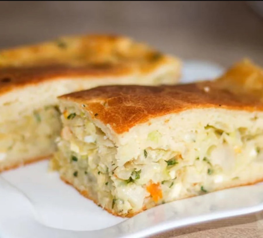 Быстрый диетический пирог с капустой