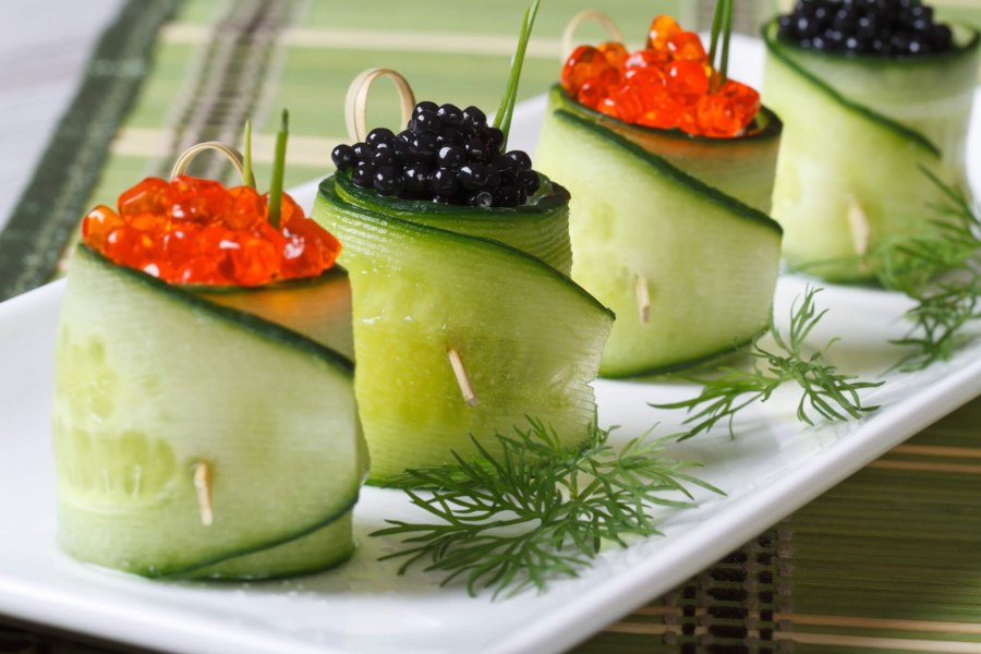 Закуски с огурцом