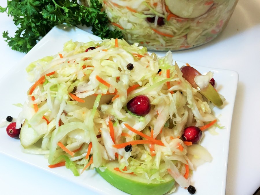 Салат капуста морковь яблоко
