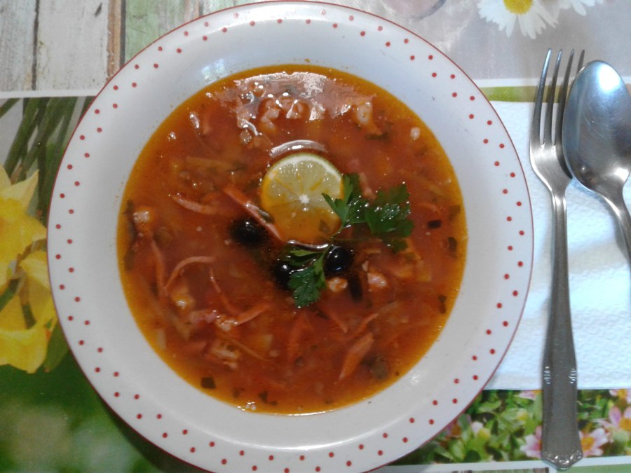 Солянка сборная с оливками