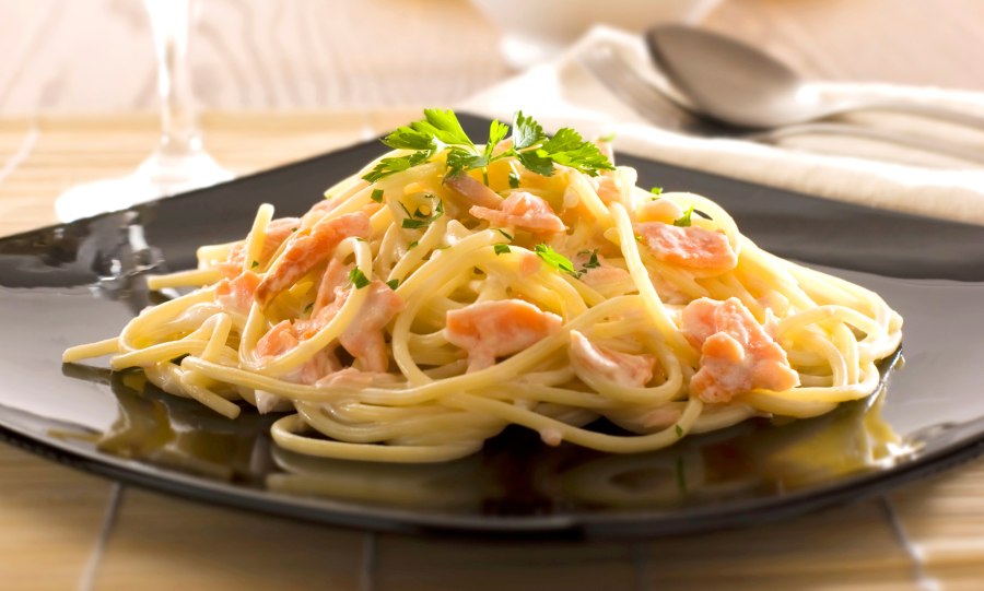 Феттуччине с морепродуктами
