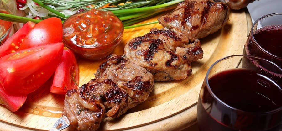 Шашлык в Красном вине