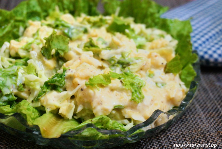 Яичница с капустой белокочанной