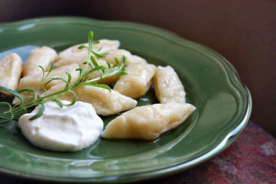 Равиоли с картофелем и беконом