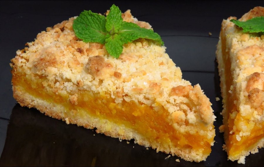 Насыпной пирог с тыквой Люда ИЗИ Кук
