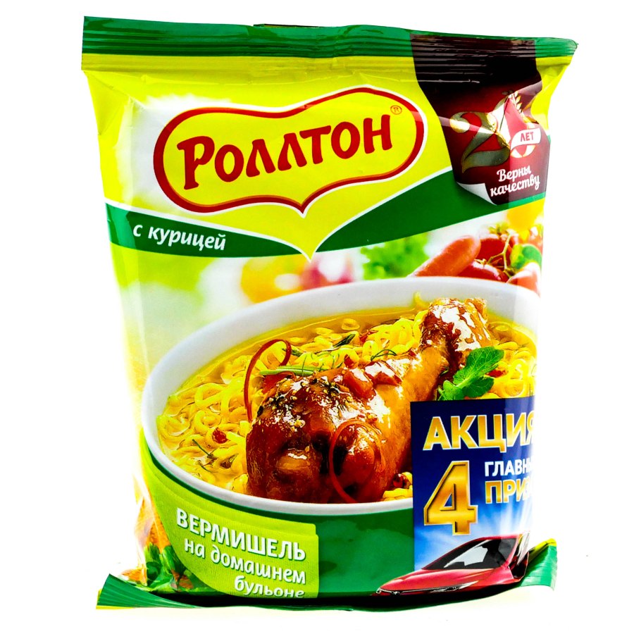 Лапша Роллтон 60 гр курица