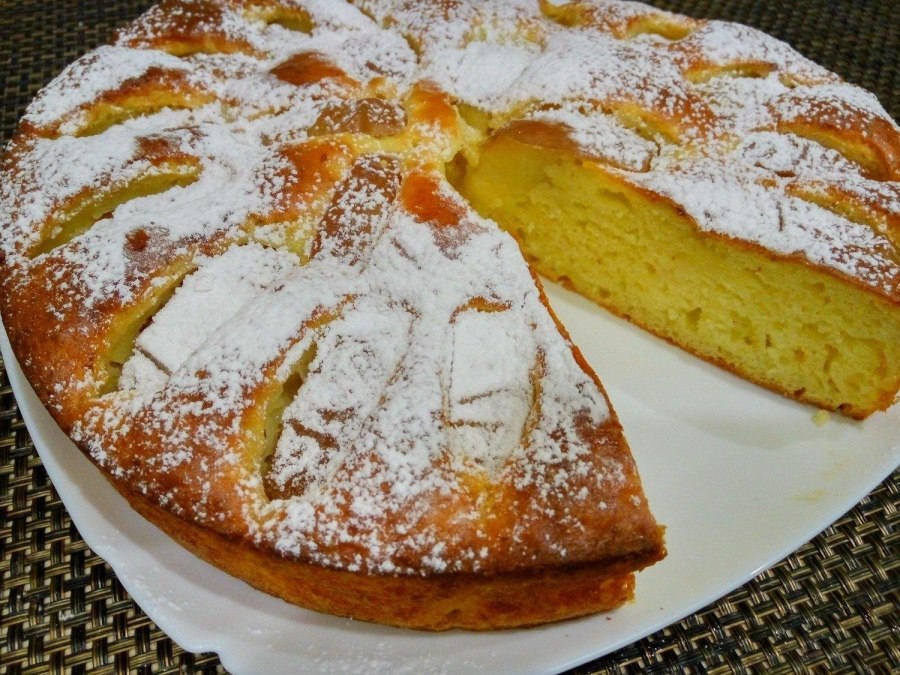 Творожная шарлотка