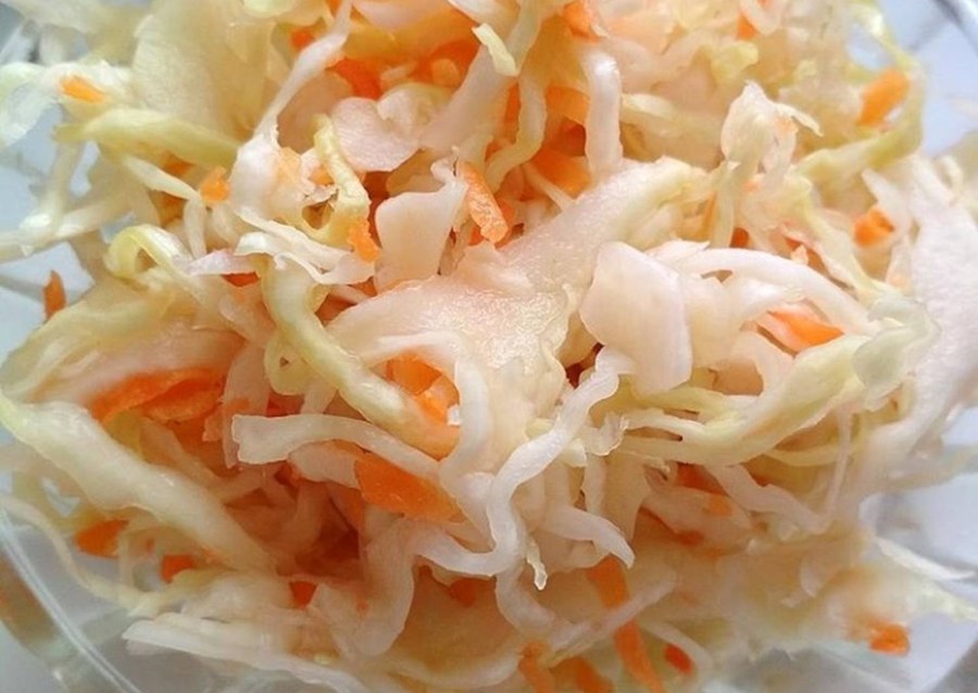 Нарезанная квашеная капуста