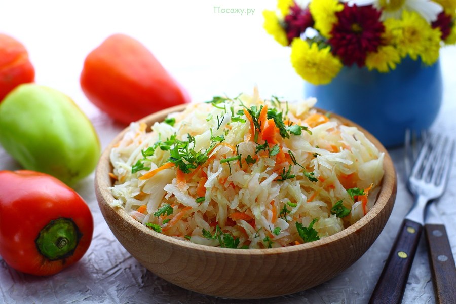 Шинкованная квашеная капуста