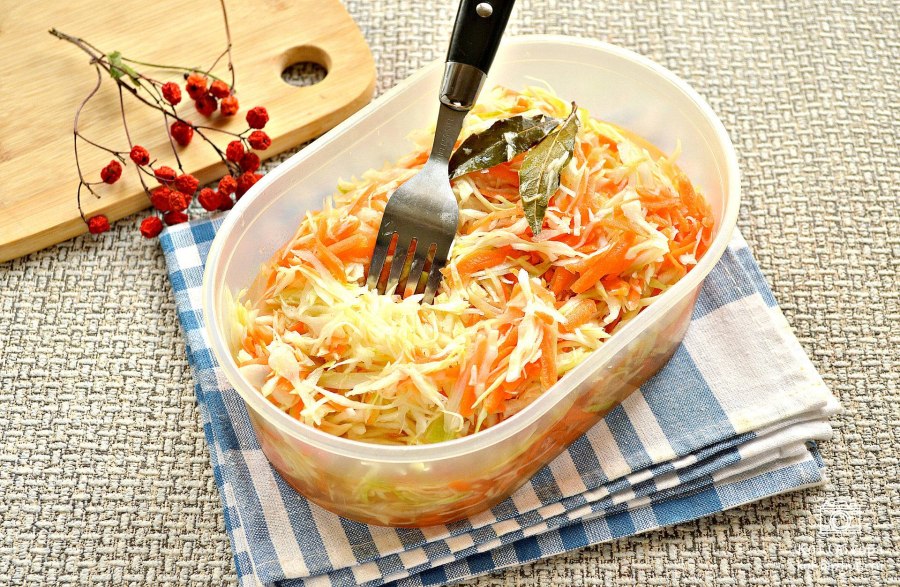 Маринованная капуста с уксусом