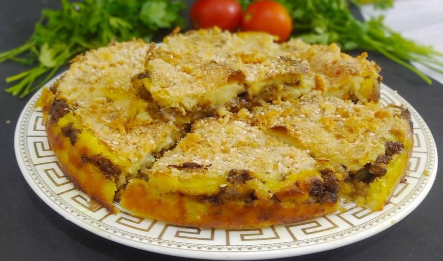 Пирог из картофельного пюре