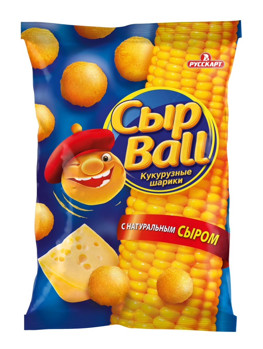 Кукурузные шарики СЫРBALL сыр 140г