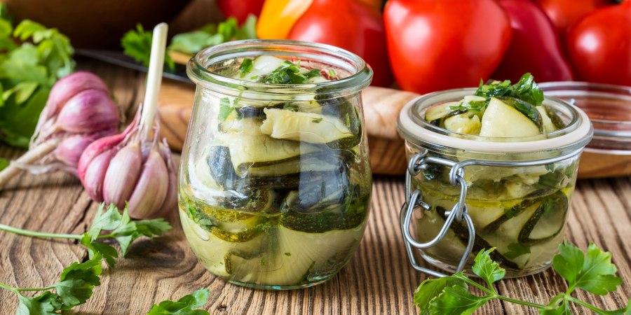 Кабачки в маринаде