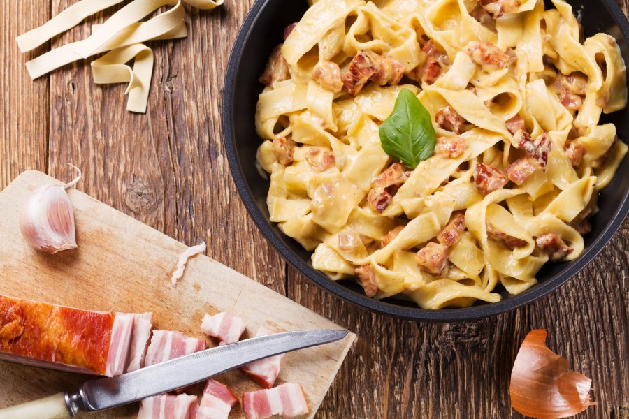 Итальянская кухня паста карбонара