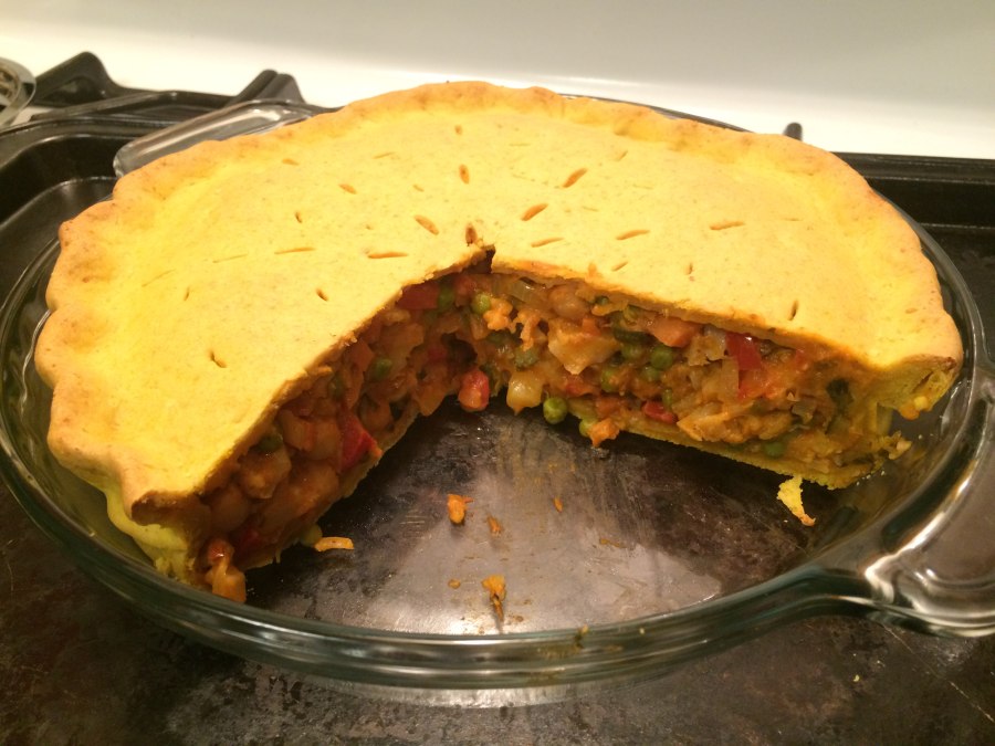 Закрытый пирог с овощами