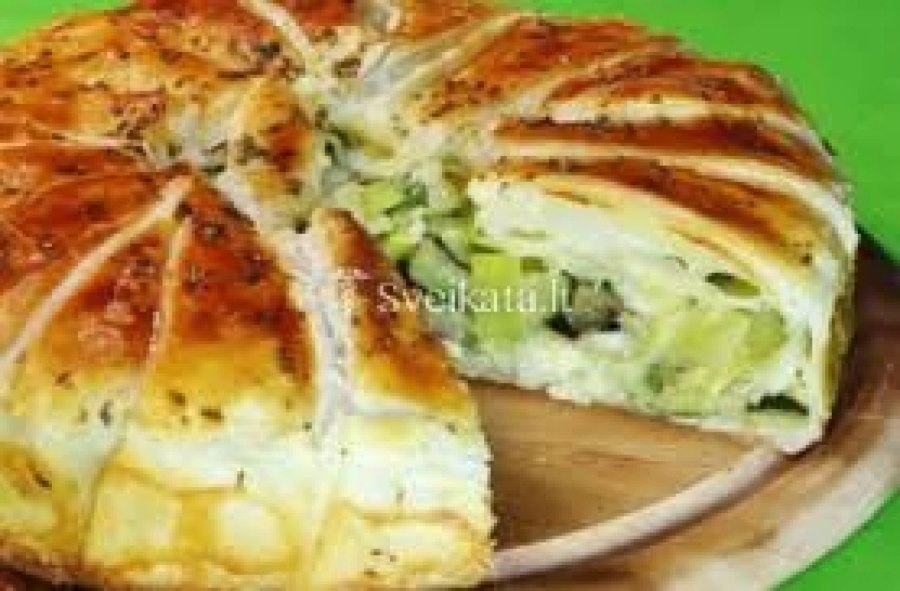 Пирог овощной с сыром
