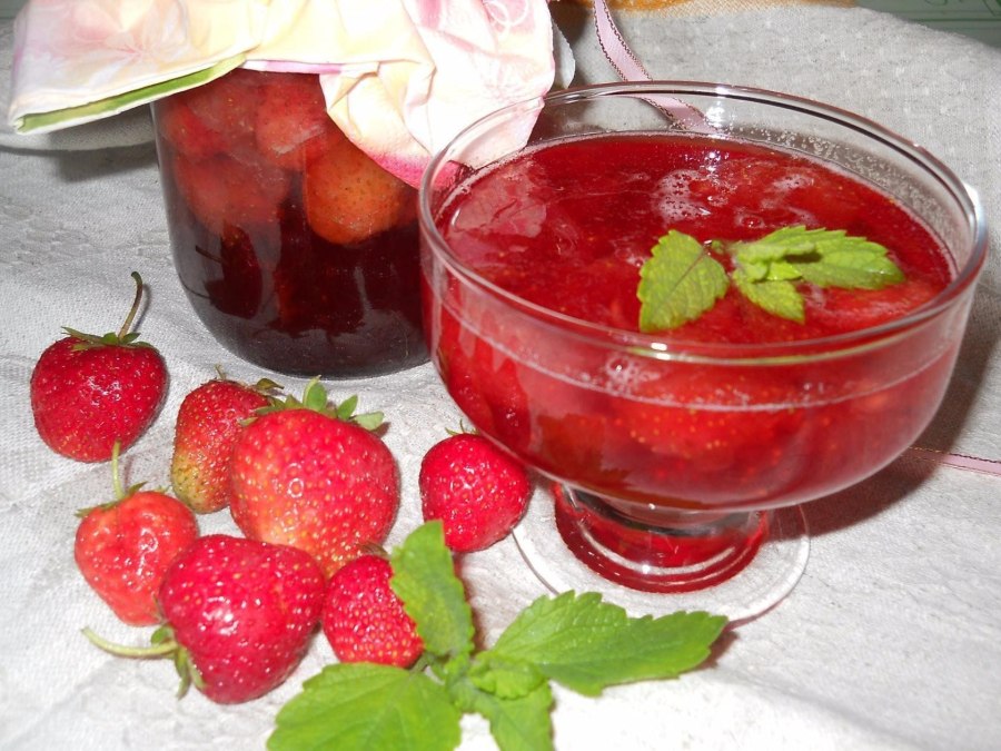 Варенье из клубники пятиминутка