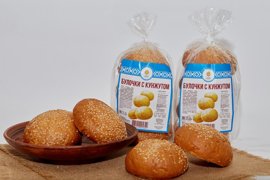 Булочка сезам с кунжутом
