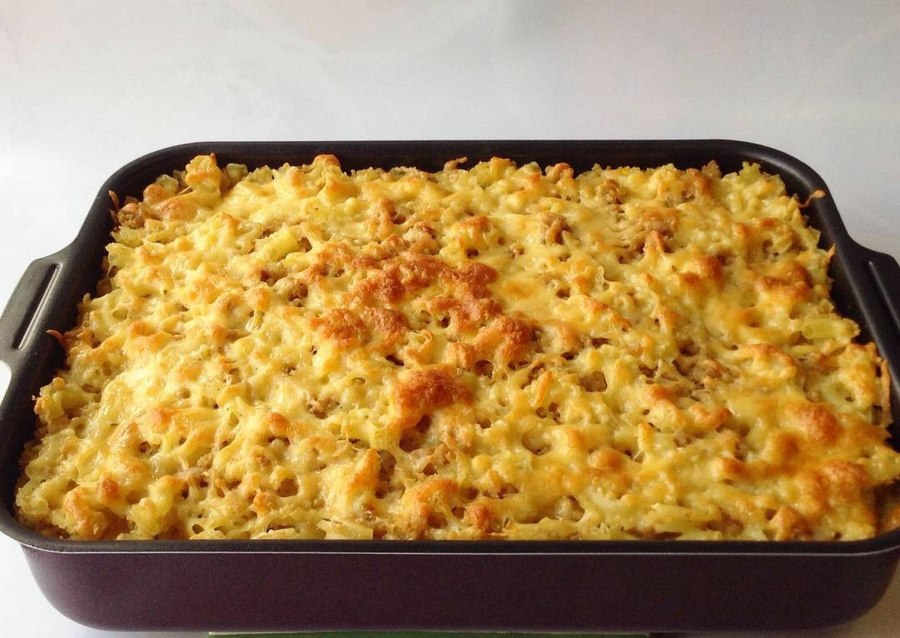 Макаронник запеканка