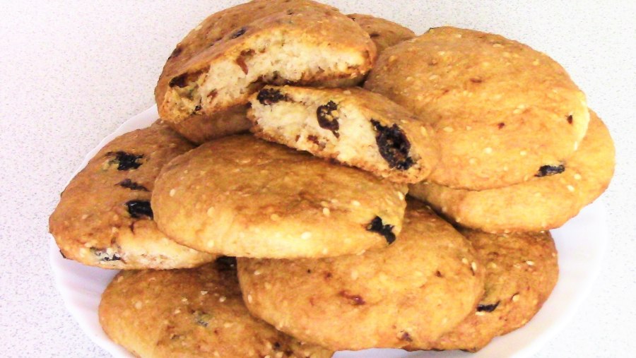 Печенье с творогом и кунжутом