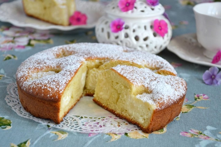 Кефирный пирог