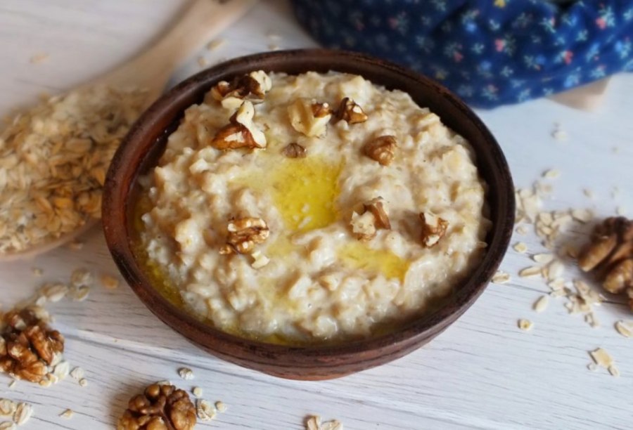 Творог с орехами
