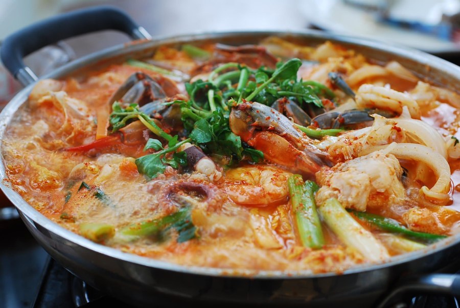 Корейские блюда морепродукты