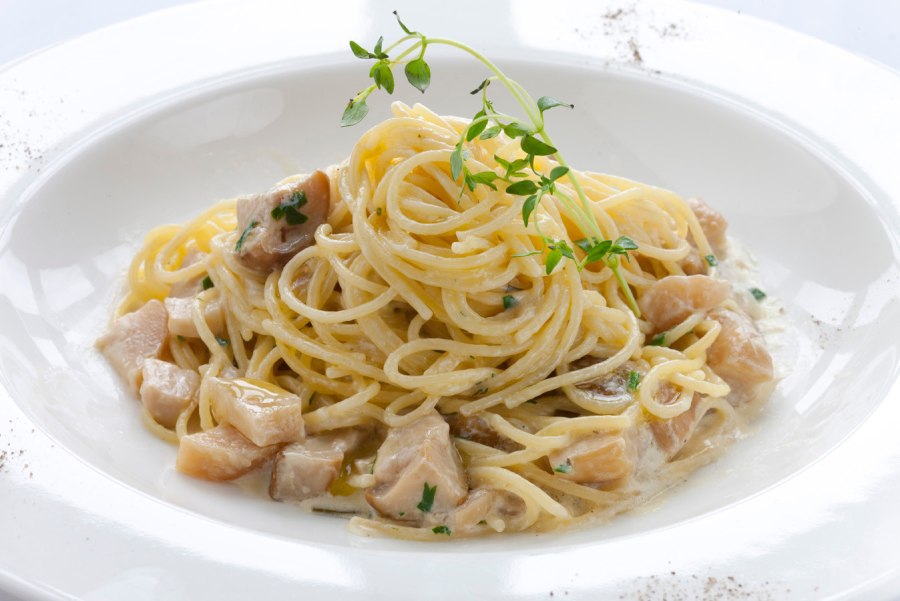 Сливочная паста с куриным филе