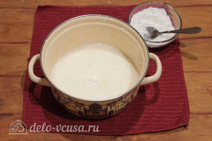 Заварной крем без яиц