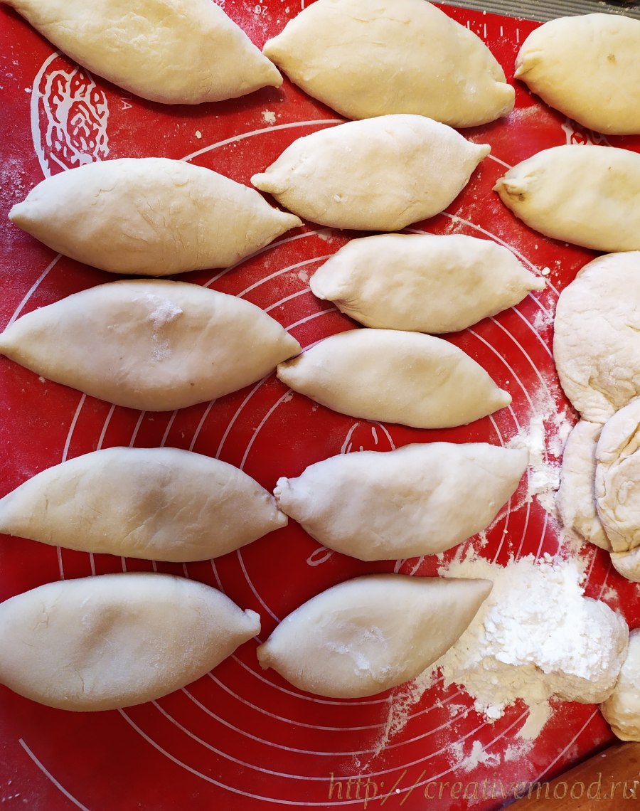 Красивые пирожки с капустой