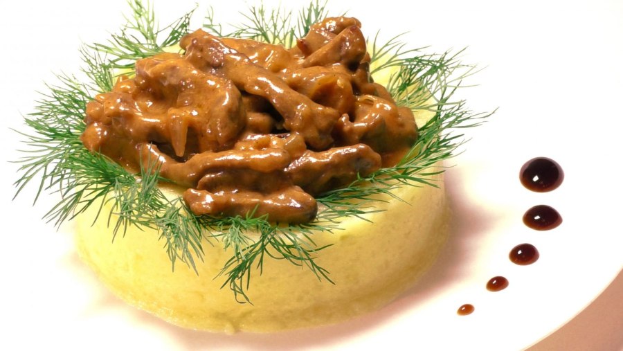 Строганов из курицы