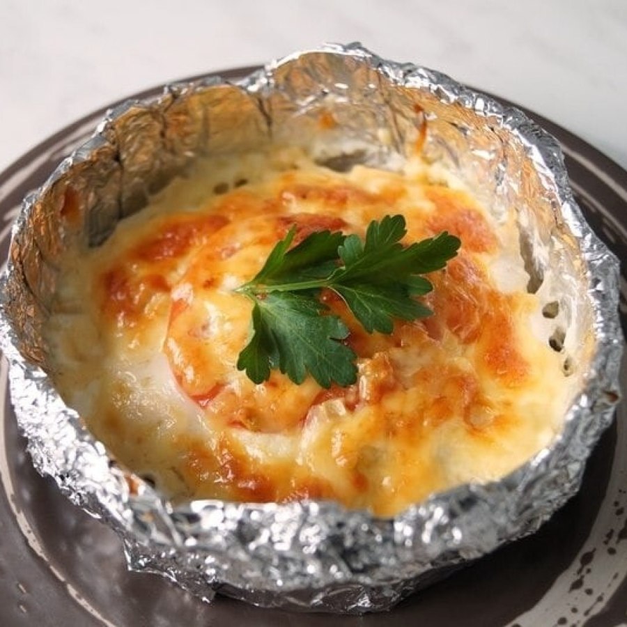 Куриное филе сюрприз запечённое в фольге