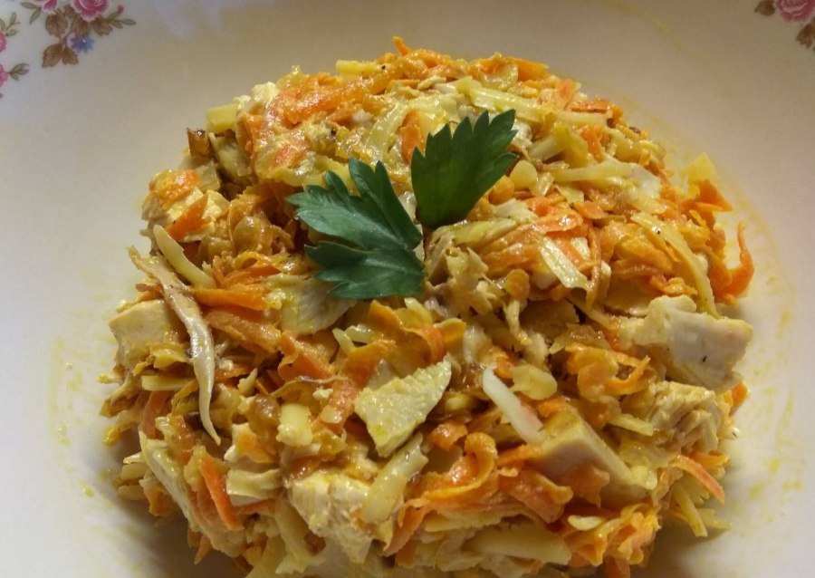 Обжорка с корейской морковкой